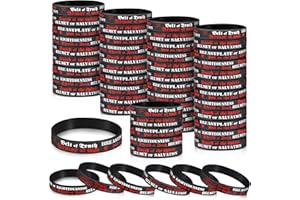 Kathfly 60 Pcs Armor of God Silicone Wristband Bracelets Ephesians 6: 10-18 Rubber Bible Verse Motivational Wrist Bands Inspirational Christian Religious Church Gifts in Bulk for Men Women Teenager