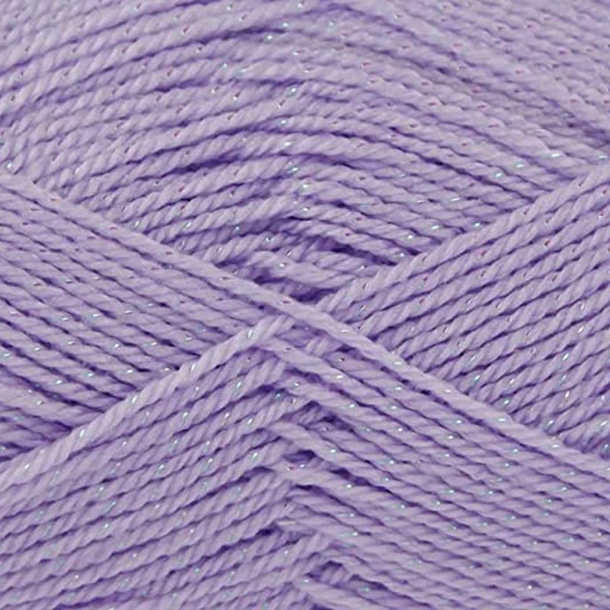 King Cole 51525 Baby Glitz Lilac Yarn - 290M, 100g Double Knit