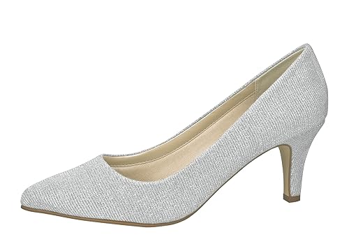 Rainbow Club Brautschuhe Brooke - Silber Metallic - Pumps Damen