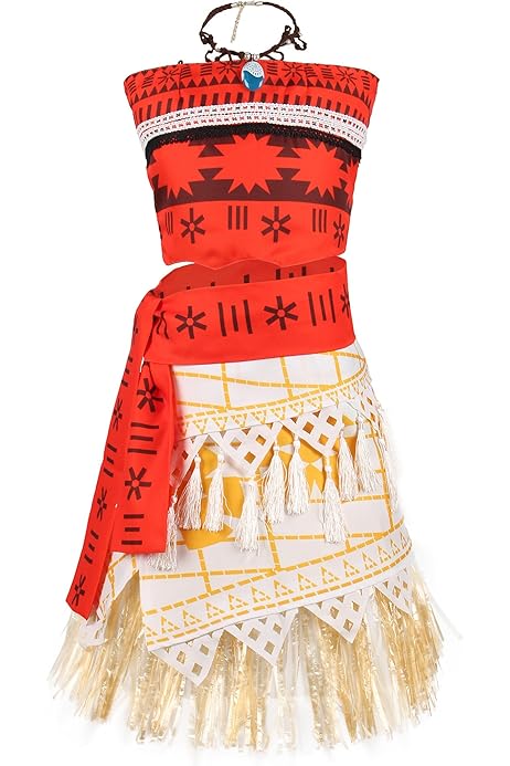 Amazon Com Disney Moana Costume For Kids Size 7 8 Toys Games