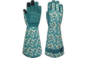 MSUPSAV Gardening Gloves for Women and Men, Thorn Proof&Puncture Resistance Garden Gloves,Gauntlet Gloves,Gifts