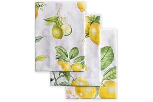 Maison d' Hermine Kitchen Towels Set of 3 100% Cotton 27.50" x 20" Reusable Cloth Tea Dish Towels Absorbent with Hanging Loop