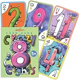 eeBoo Crazy Eights Playing Card Game, 50 Cards, Ages 5+, 3+ Players | Builds number recognition &amp; strategic thinking. Includes 50 laminated cards illustrated by Chris Raschka. A classic card game