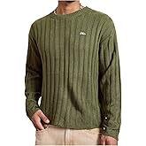 BEAUDRM Men's Number Letter Graphic Sweater Long Sleeve Crewneck Casual Knitted Pullover Sweaters