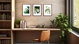 Scholar Tree Rustic Wood A4 Picture Frame Set of 3 with Mount view 2