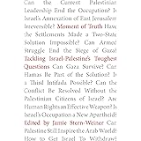 Moment of Truth: Tackling Israel-Palestine's Toughest Questions