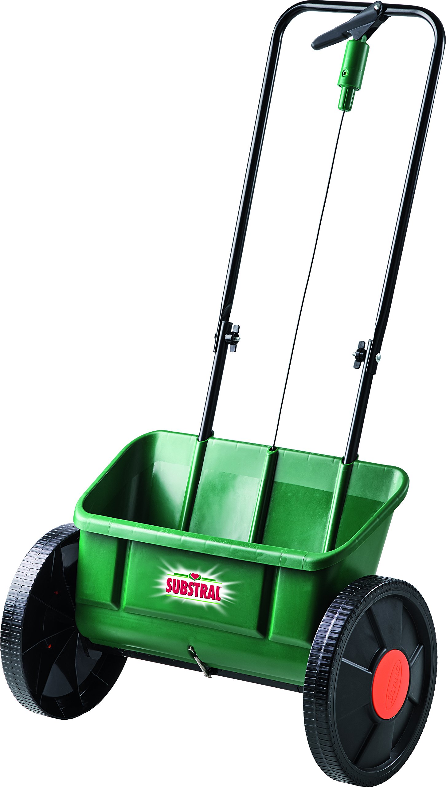 Substral EvenGreen Box Spreader with Large Wheels for Applying Fertiliser, Seeds, Limescale and Sand, Pack of 1