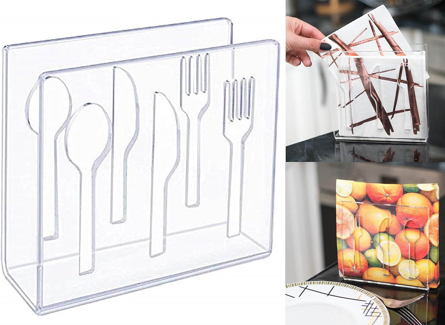 Quality Acrylic Napkin Holder Elegant Clear Napkin Holder