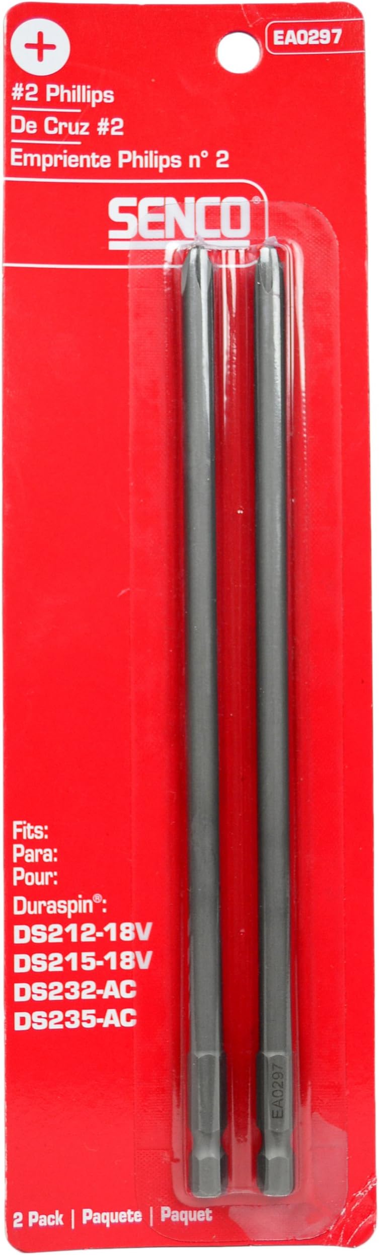 SencoEA0297 #2 Phillips Drive 2 pack of bits - for Duraspin Technology Integrated Auto-Feed Screw System