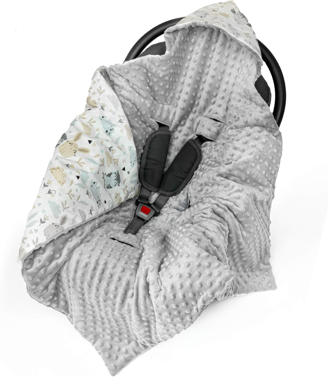 Couverture Enveloppante Universelle Par Exemple Pour Siege Auto Maxi Cosi Poussette En Minky Et Coton Certifie Oko Tex 90 X 90 Cm Amazon Fr Bebes Puericulture