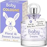 Zermat Baby Dreams | Alcohol-Free Baby Cologne Unisex Perfume | Gentle &amp; Hypoallergenic Formula for Newborns | Soft Floral Scent with Almond, Violet &amp; Vanilla | Perfume para Bebes | 50ml / 1.7 fl oz