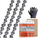 Savior 3Pack 20 Inch Chainsaw Chain 3/8" Pitch .050" Gauge 70 Drive Links Fits Poulan Pro PR5020 PP5020AV Echo CS-590 CS-600 Homelite McCulloch Replacement 72LPX70CQ, 577180501 D70 E70 Chain Saw Chain