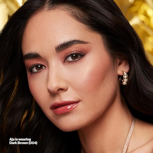REVLON COLORSTAY BROW FANTASY, ALL IN ONE EYEBROW POWDER PENCIL WITH SHAPING CLEAR GEL, GEL INFUSED WITH PANTHENOL, SMUDGE-PROOF, 16HR VISIBLY FULL BROWS, 004 DARK BROWN