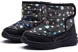 HOBIBEAR Boys Girls Toddler Snow Boots Waterproof Slip Resistant Outdoor Winter Shoes(Toddler/Little Kids/Big Kids)