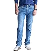 Buffalo David Bitton Men's Straight Six Jeans, Veined and Crinkled