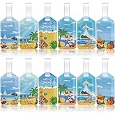 Kajaia 12 Pack Luggage Tags for Suitcases Summer Beach Bag Tags Travel Suitcase Identifiers Plastic Travel Baggage Identifier Labels for Cruise Women Men Traveling Accessories