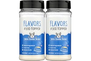 BEAUMONT BASICS Flavors Food Topper for Dogs, White Cheddar Recipe, 6-Ounce, Pack of 2