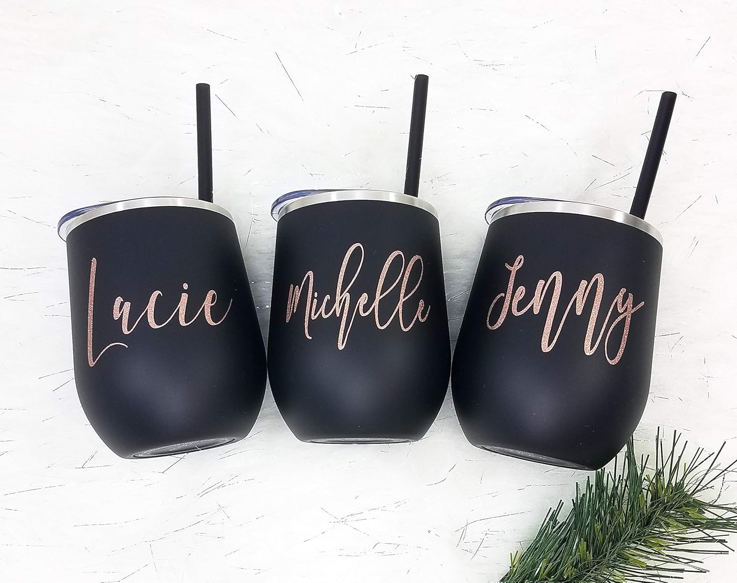 Personalized Stemless Wine Cup Tumbler Stainless Steel, Girls Trip Gift, Wedding
