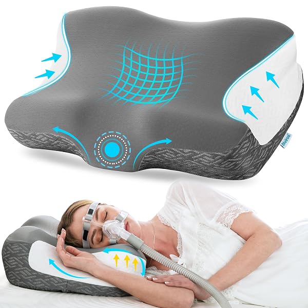 ELVIROS CERVICAL NECK PILLOW FOR NECK PAIN RELIEF,...