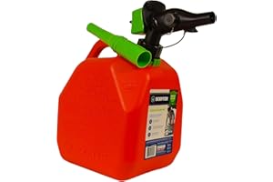 Scepter FR1G252 Fuel Container with Spill Proof Spout with Bonus Spout Extender, Red Gas Can, 2 Gallon