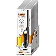 BIC EZ Load Lighter, Reloadable Multi Purpose Lighter, Pack with 10 EZ Load Long Lighter Shell and 10 BIC Maxi Pocket Lighters, (Colors May Vary)