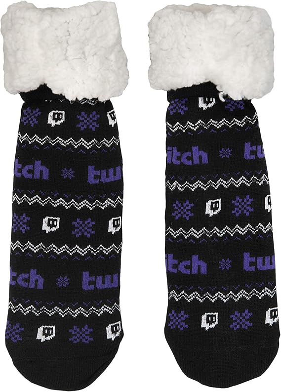 Twitch Slipper Sock Black at Amazon Women’s Clothing store