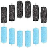 12PCS Coarse Replacement Rollers for Feet,Extra Coarse Roller Refill Heads,Replacement Roller Heads Compatible with Electric Foot Callus Remover Tool