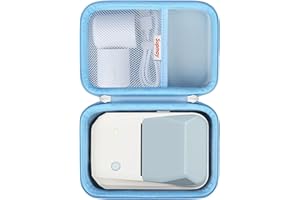 Supmay Hard Carrying Case for NIIMBOT B1 Label Maker Machine, Thermal Label Printer Storage Travel Holder fit Label Tape, Charging Cable, User Manual, Blue
