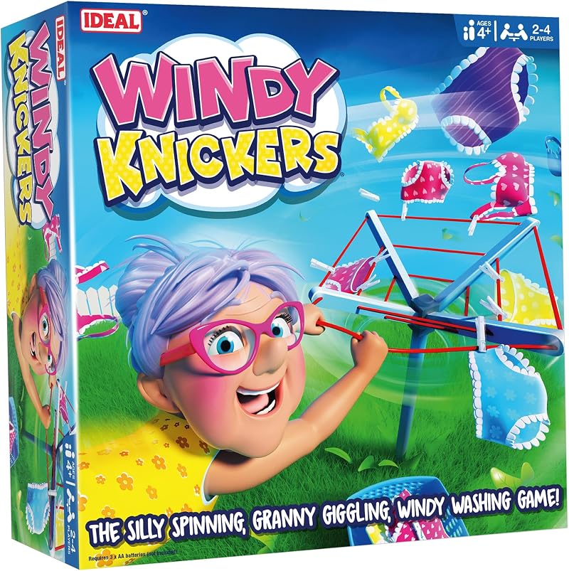 Ideal Windy Knickers Game Windy Washing Line Family Fun Kids 2-4 Players