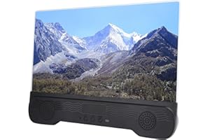 EBTOOLS 14 Inch Phone Screen Magnifier, HD Mobile Phone Screen Amplifier with Bluetooth Speaker, Desktop Portable Phone Enlarger