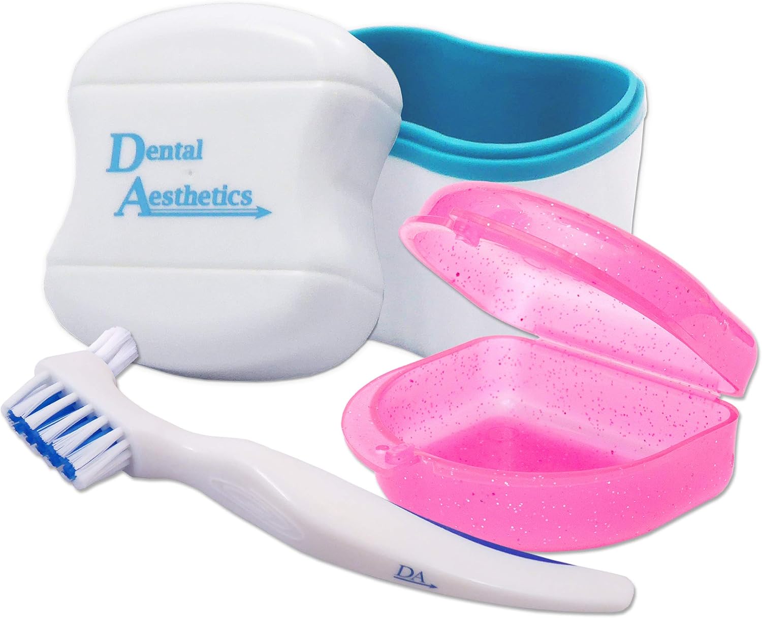 Dental Bath, Retainer Case and Brush Storage Case and Container for