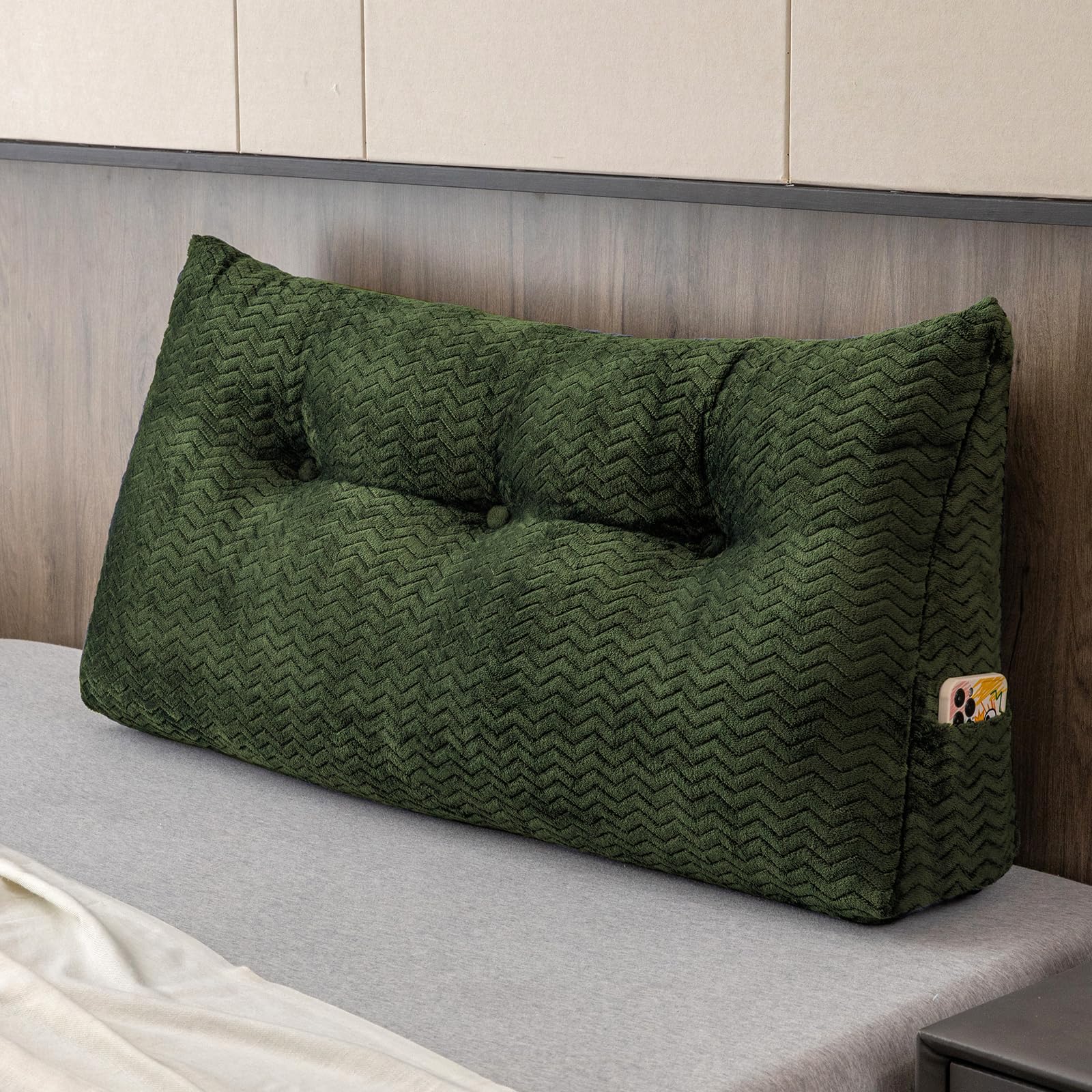 ZOEMO Large Bolster Triangular Headboard Wedge