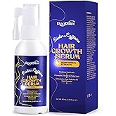 Hair Growth Serum, Rice Water & Biotin & Caffeine, Hair Growth Spray for Men & Women, Hair Oils for Hair Growth - Hair Thinning, Longer, Fuller Hair, Enriched with Seven Herbal Extracts