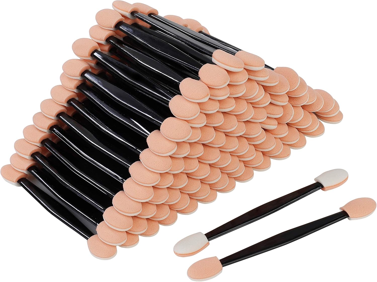 Sponge Eye Shadow Brush Disposable Dual Sided Sponge Tipped Oval Makeup