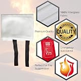 1ABOVE Large 1x1M Fire Blanket Emergency Fire Suppression Home Kitchen Office view 3