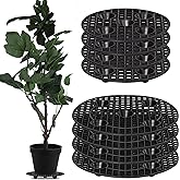 8Pcs Plant Stand Indoor Outdoor, Plant Level Pot Elevator- 2 Size Plant Riser Holder Plastic Floor Protector Plant Trivet, Heavy Planter Holder for Prevent Rot and Damage on Patio &amp; Deck(7.9"&amp;11.8" )