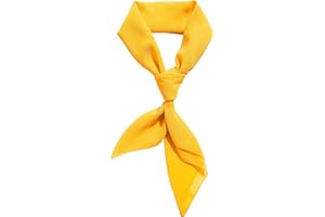 Comsite Chiffon Scarf Ribbon Neck Scarf Square Handkerchief 23"x23" 26"x26" 30"x30"