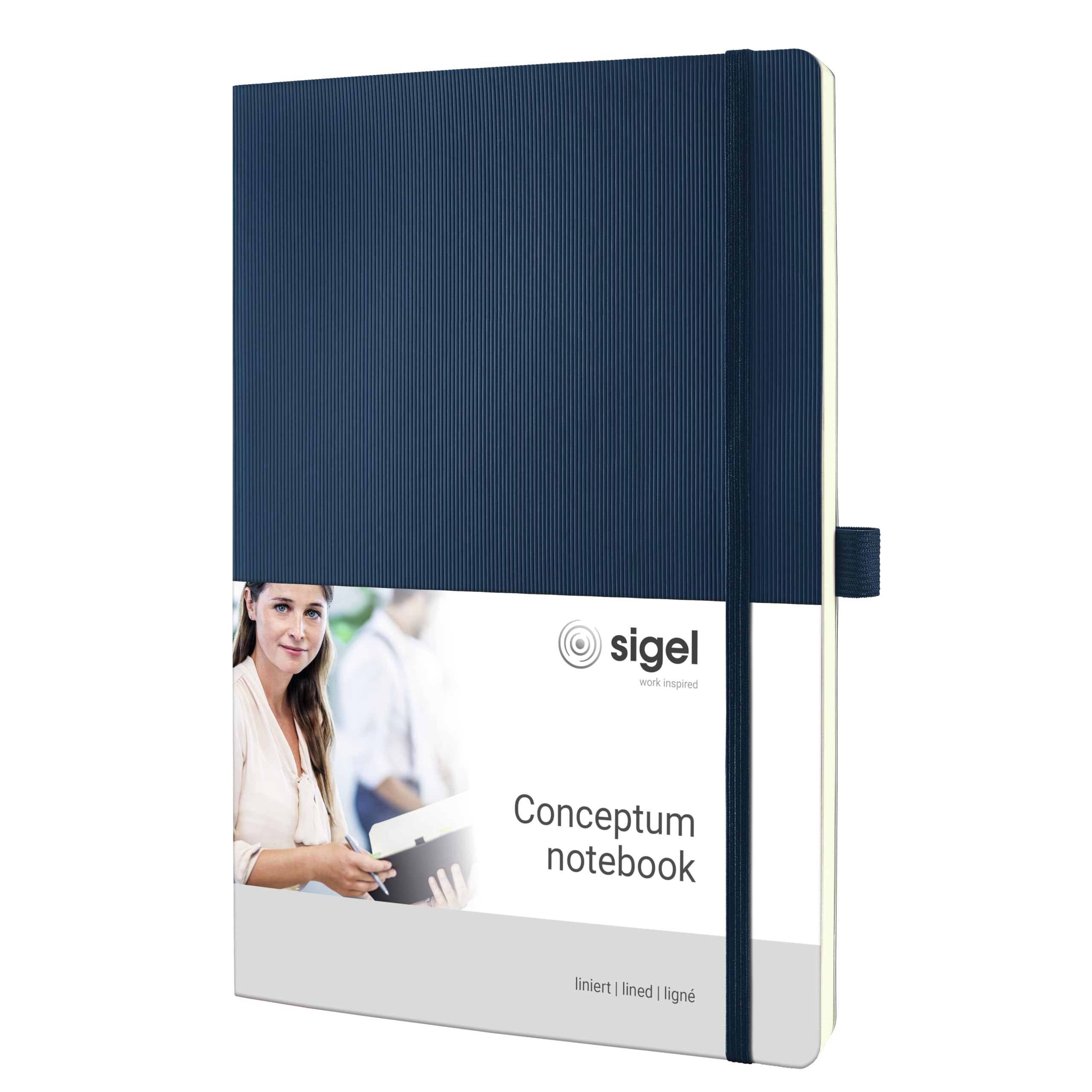 Sigel CONCEPTUM A4 Softcover Lined Notebook - Blue