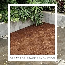 10 Pcs Interlocking Deck Tiles, Patio Flooring