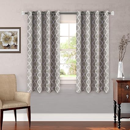 H Versailtex Room Darkening Moroccan Tile Quatrefoil Blackout Top