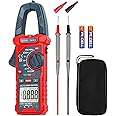 AstroAI Digital Clamp Meter Multimeter 2000 Counts Amp Voltage Tester Auto-ranging with AC/DC Voltage, AC Current, Resistance, Capacitance, Continuity, Live Wire Test, NCV, Blue