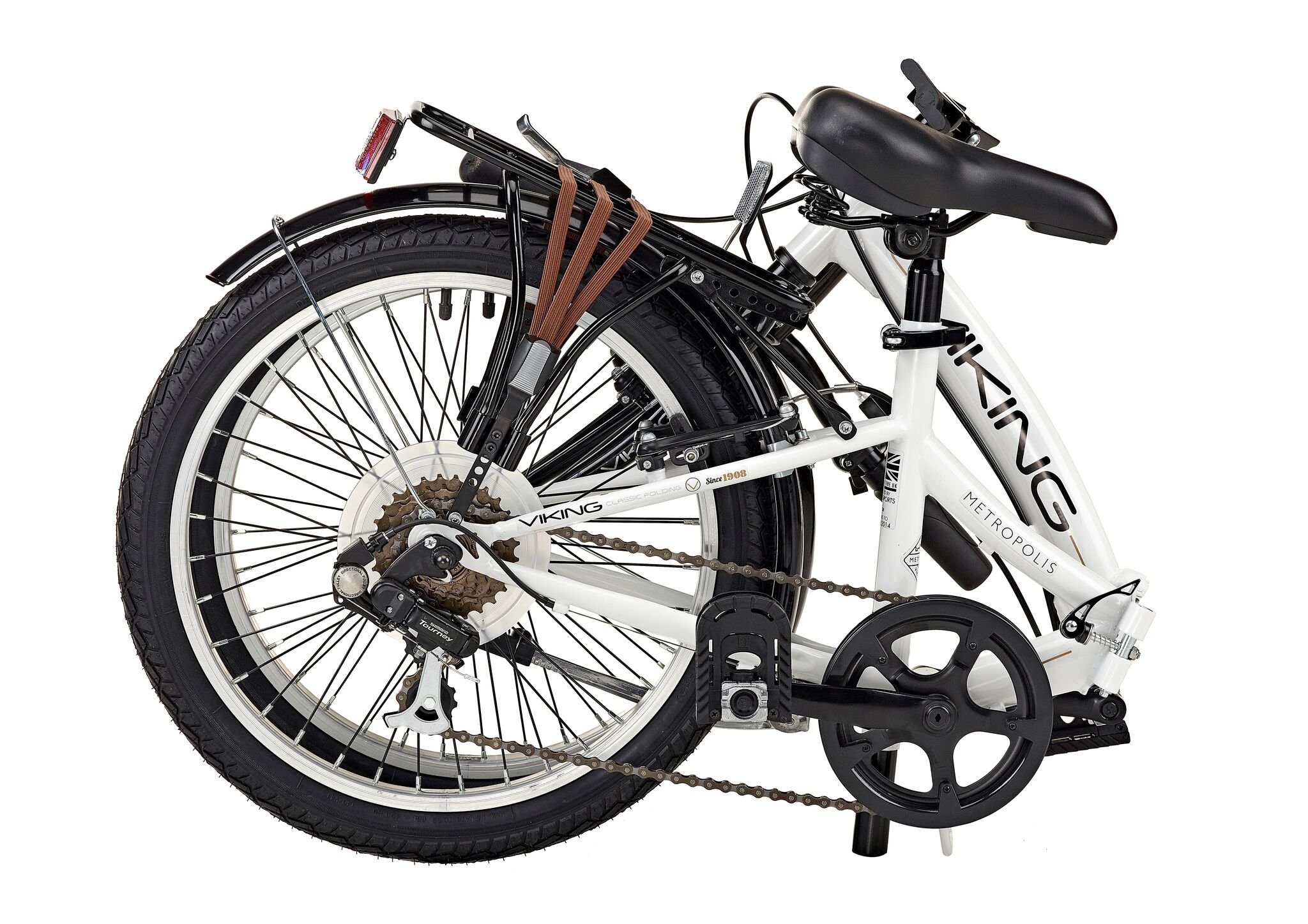 Viking 2018 Metropolis 20 Wheel Speed Folding Bike White