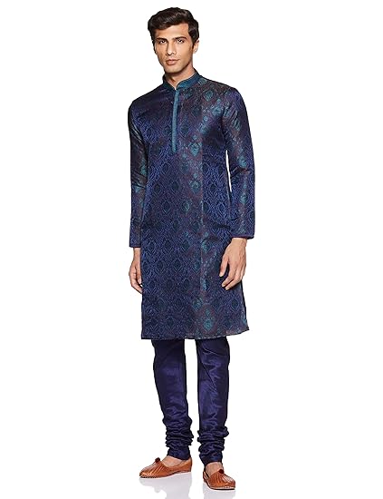 Men's Full Sleeve Regular Fit Desinger Kurta & Churidar Set