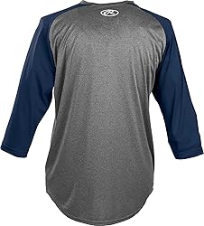 Rawlings | Mens 3 / 4 Sleeve Shirt | Graphite