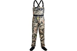 Dark Lightning Breathable Insulated Chest Waders, Perfect for 4 Seasons Fly Fishing Stocking Foot Waders for Men and Women