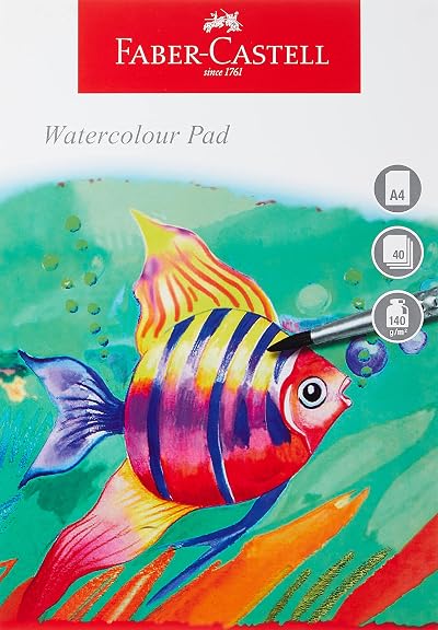 Faber-Castell A4 Watercolour Pad 140 g/m2 40 Sheets