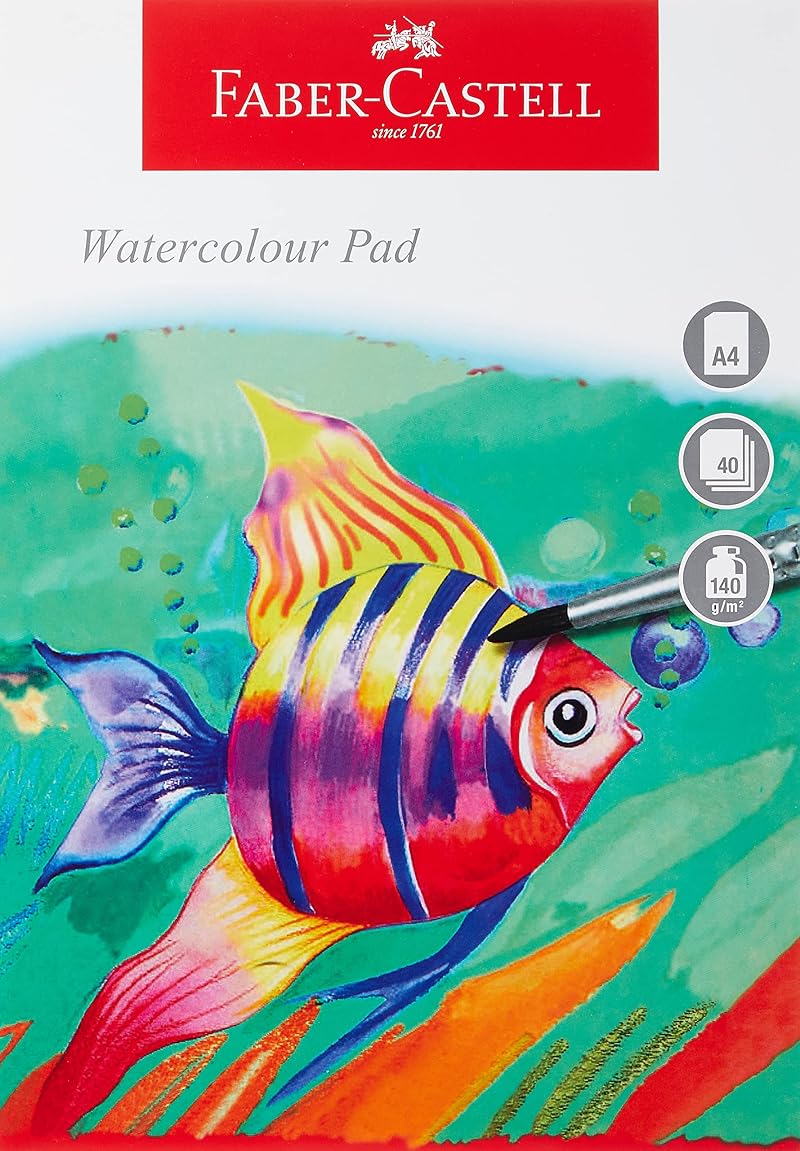 Faber-Castell A4 Watercolour Pad 140 g/m2 40 Sheets