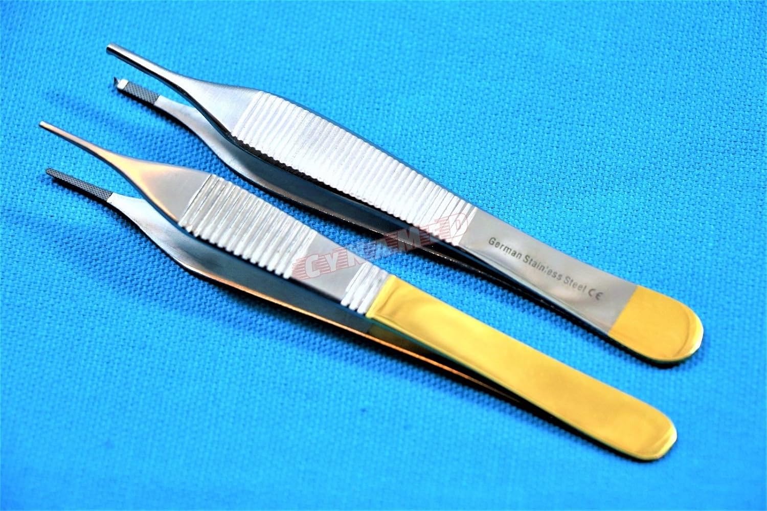 CYNAMED T/C Micro Forceps 4.75 ADSON KOCHER Tissue Forceps 1X2 Teeth