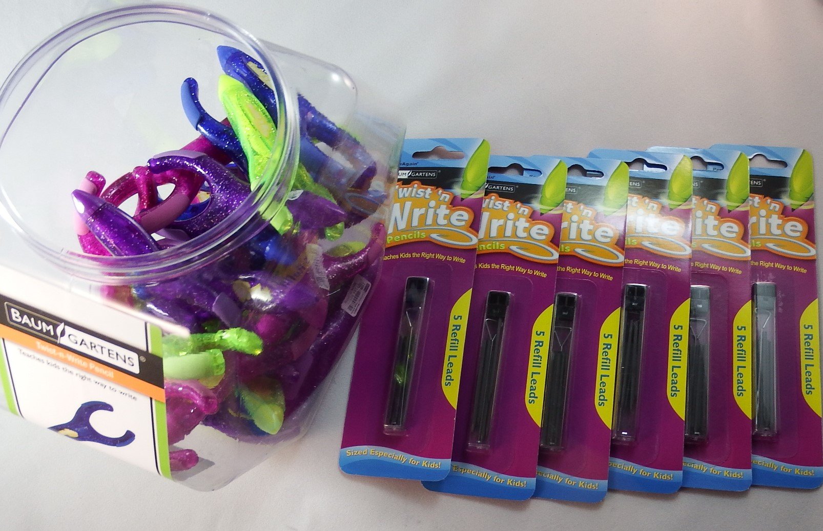 beacon-ridge Baumgarten Twist N Write Mechanical Pencils with Refills, 2mm Lead (Tub of 30 Mechanical Pencils with 30 Refills)