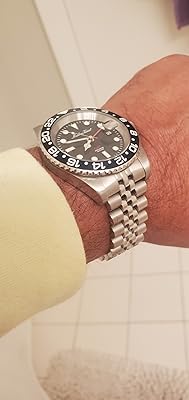 Buy Mathey-Tissot Mathy Vintage GMT Black Dial Batman Bezel Men's Watch  H903ANB Online in Hungary. B084HJDK2N